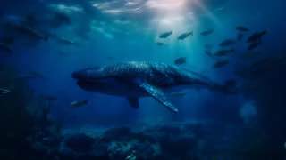 Resolve the montage into a calm ocean mood at 0:25