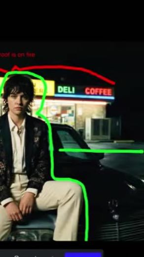 Draw the desired motion on the image at 0:18
