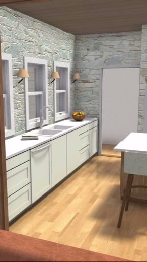 Reveal the finished home at 0:00