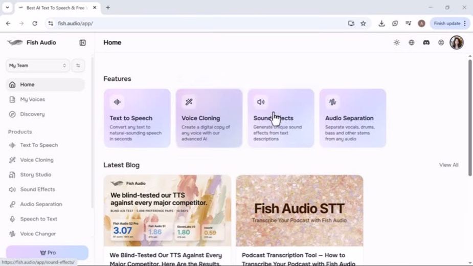 Locate the four dashboard routes at 0:45