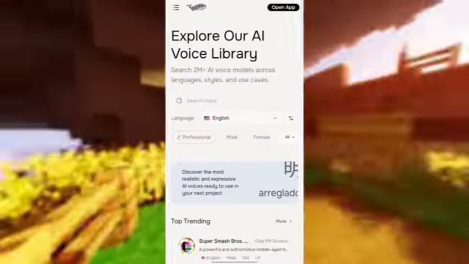 Route viewers into the discovery library at 0:60