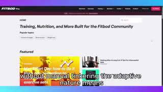 Sell Fitbod as less routine maintenance at 1:23