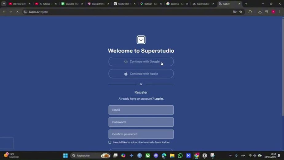 Cross the account gate at 0:18