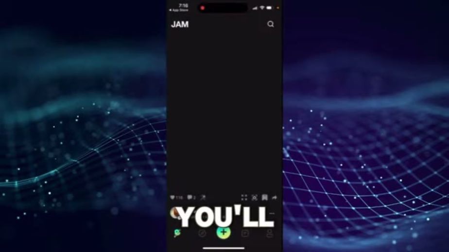 Start from the social feed at 0:12