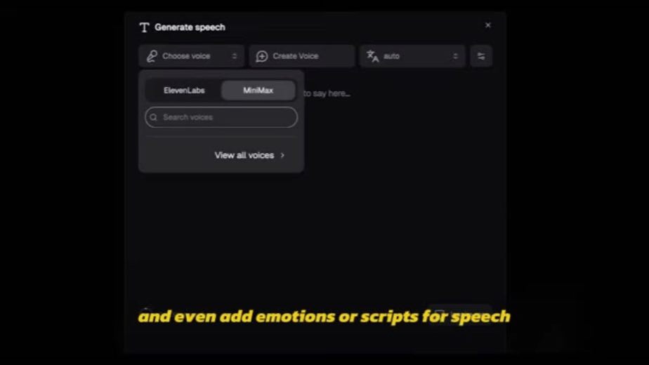 Assemble output settings and voice sources at 0:48