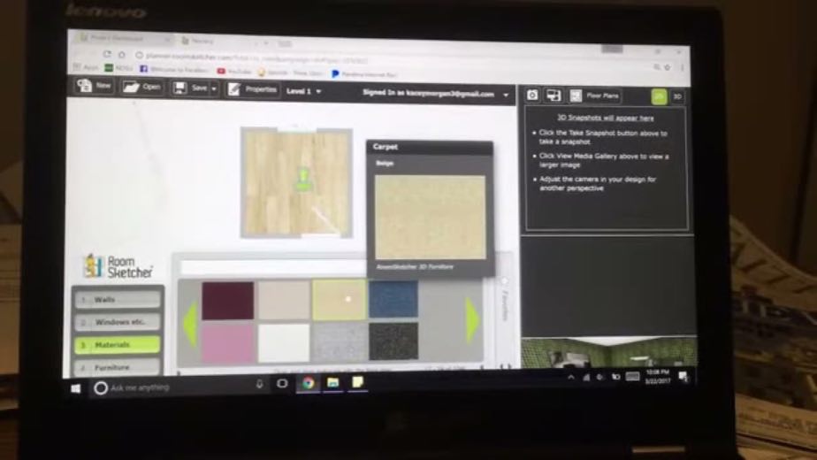 Choose the material system at 3:54