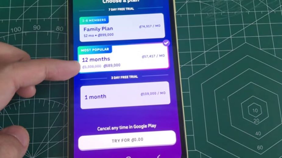 Choose the plan at 1:05