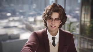 Welcome the viewer as a new employee at 0:08