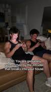 Turn a house noise into a game-like encounter at 0:00