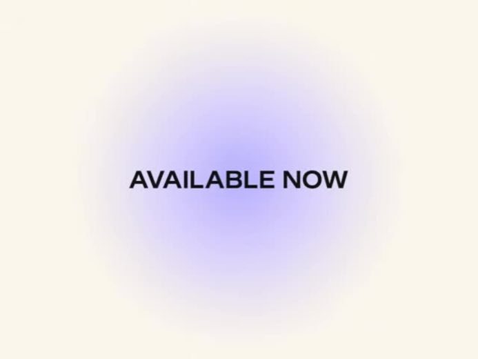 Announce availability at 0:34