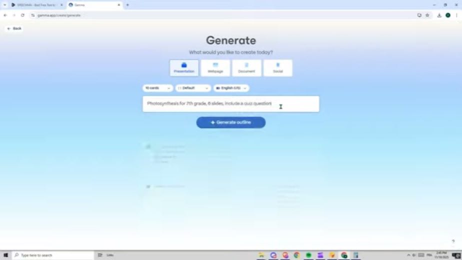 Turn photosynthesis into a reproducible prompt at 0:48
