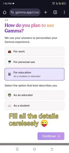 Hurry through the personalization questions at 2:35
