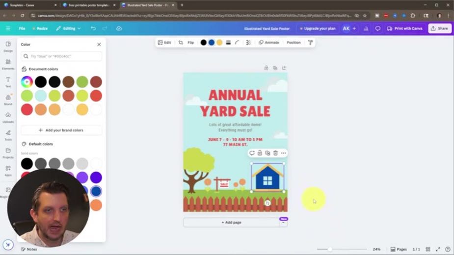 Browse poster templates at 3:35