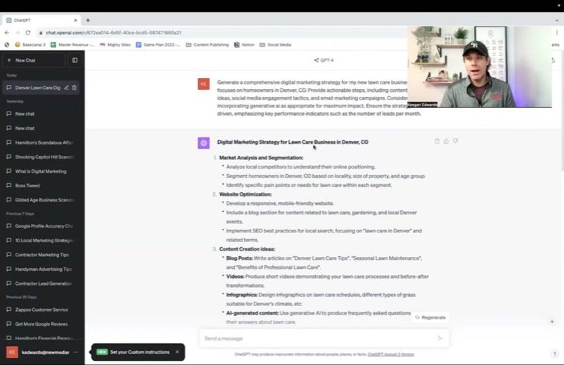 Turn strategy into content at 5:06