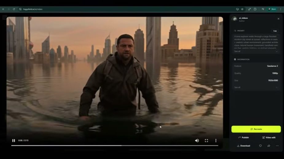 Show the settings behind the comparison at 3:16