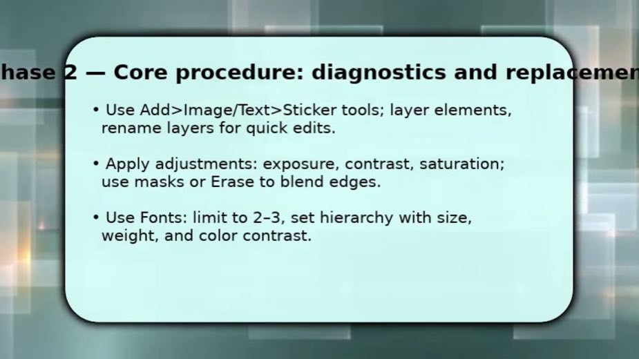 Organize layers before blending them at 1:01