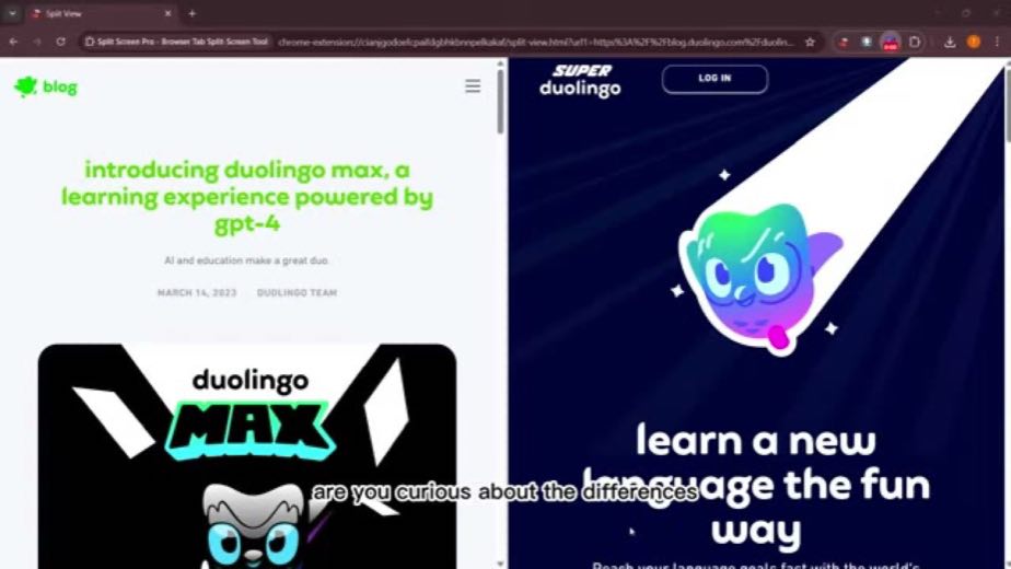 Frame the comparison at 0:00