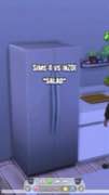 Compare the same kitchen chore in two worlds at 0:01