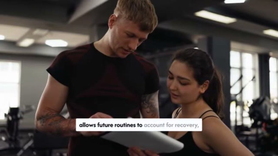 Place Fitbod beside familiar fitness software at 1:04