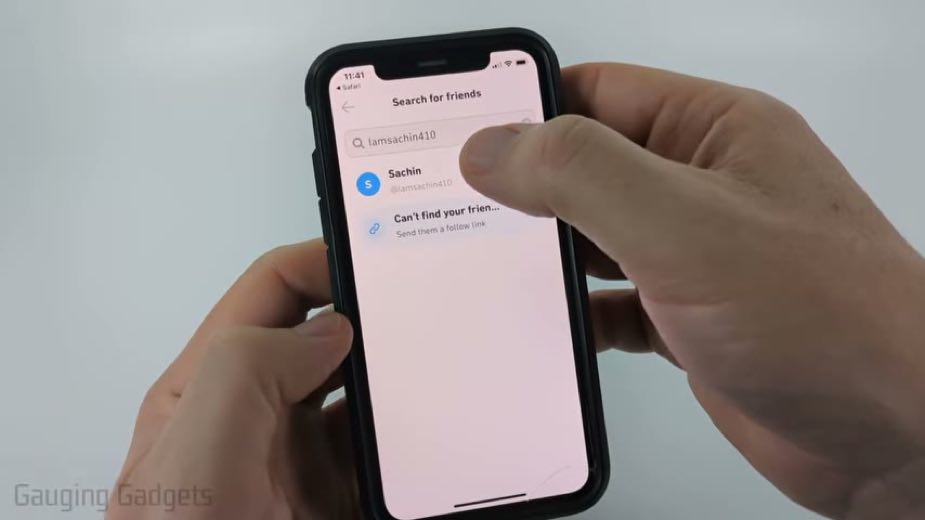 Enter search at 0:59