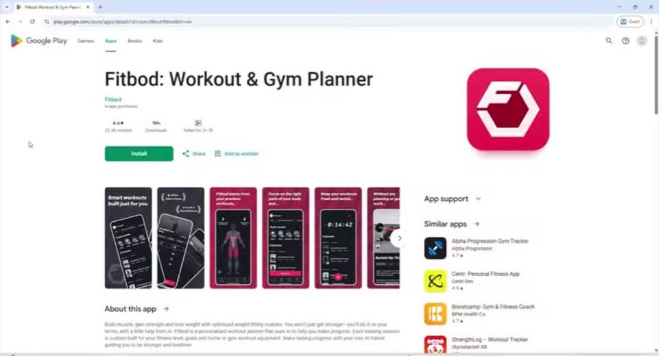Distinguish adaptive workouts from a generic tracker at 0:11