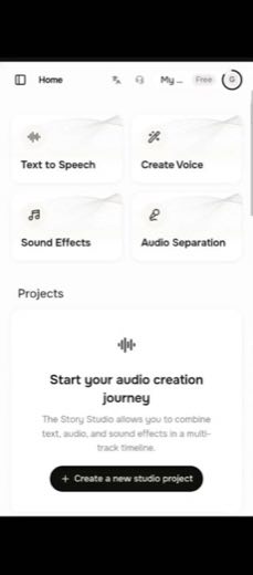 Enter the mobile speech workspace at 0:00