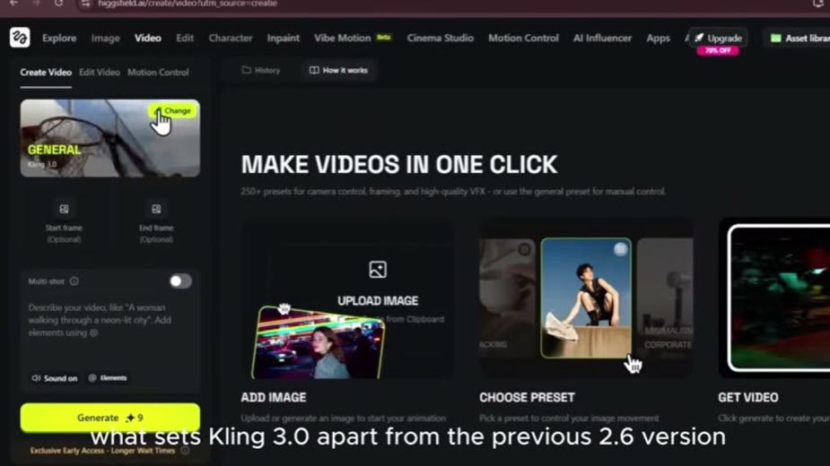 Stress the camera with a neon car chase at 5:12