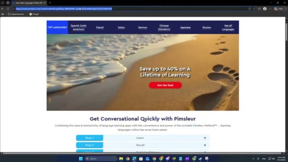 Make Pimsleur fit a walk or commute at 1:08