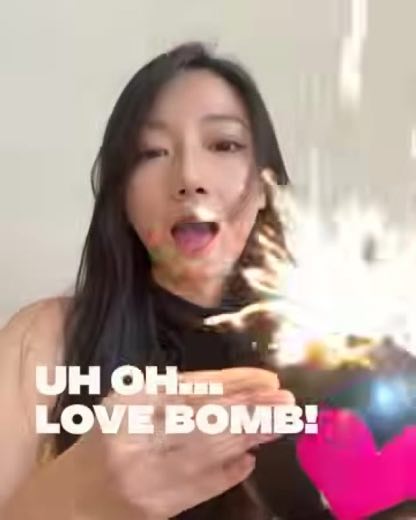 Escalate to a comic surprise at 0:10