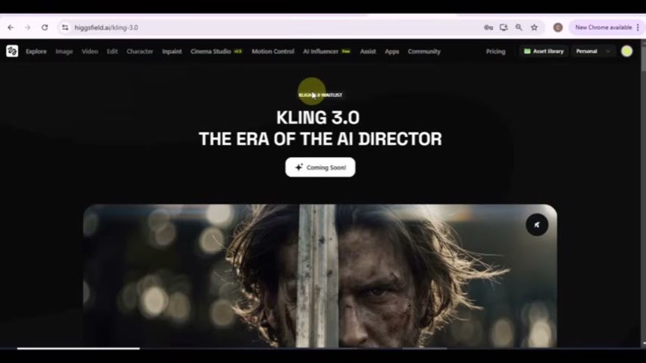 Sell anticipation of the next Kling release at 0:00