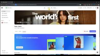Start at the dashboard at 0:09