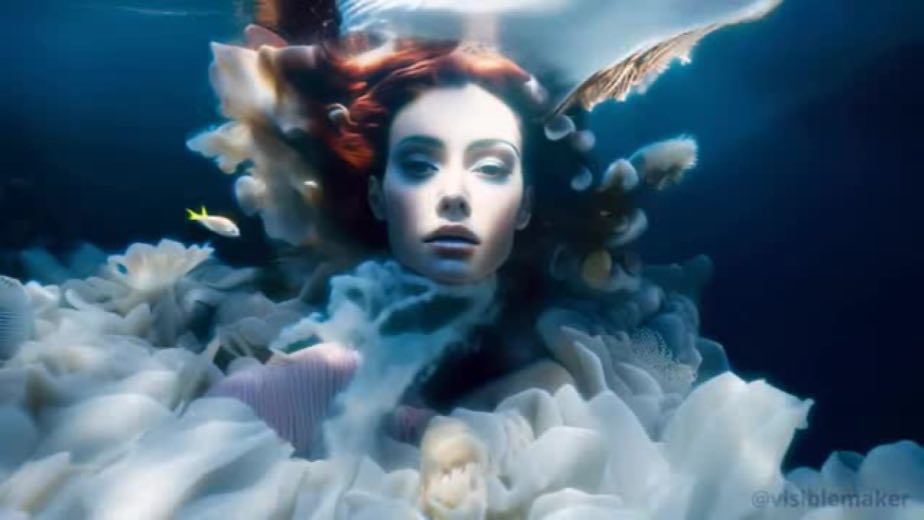 Introduce the mysterious muse at 0:08