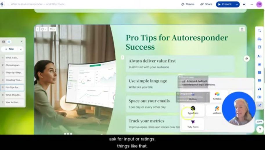 Give the autoresponder lesson a different look at 7:53