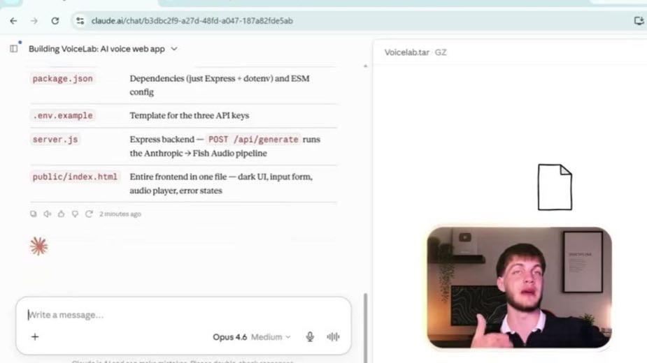 Confirm speech with a deployment message at 5:11