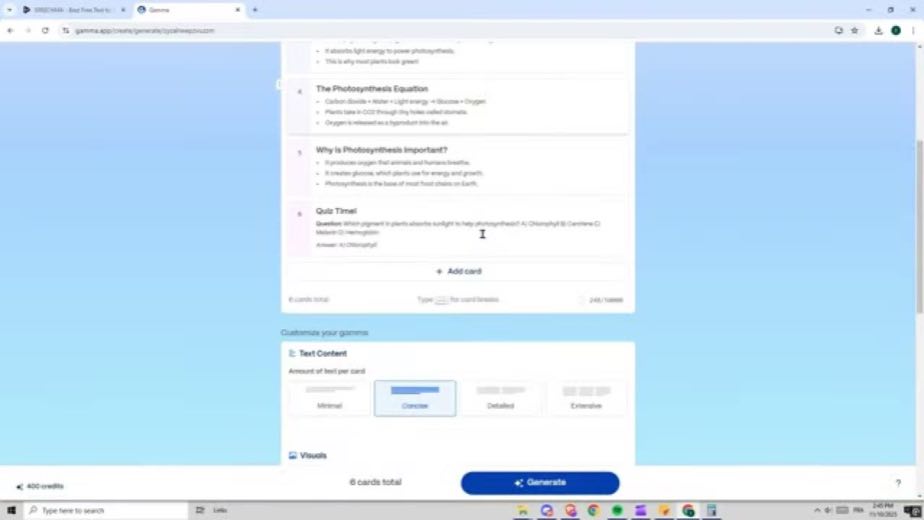 Show the lesson outline before claiming completion at 1:03