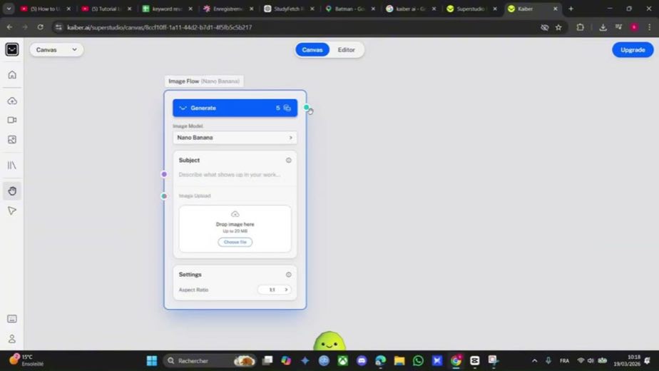 Create the first node at 0:37