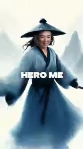 Reveal a heroic alter ego at 0:14
