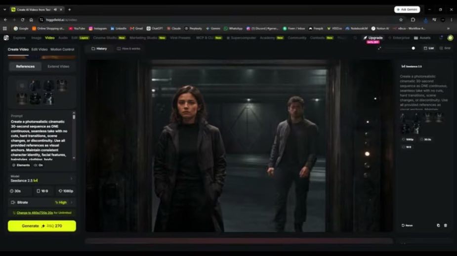 Lock the model, resolution and duration at 4:01