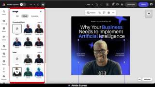 Place the presenter inside a social ad at 3:43
