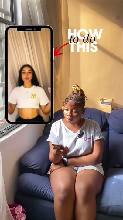 Creator beside a phone frame showing a synthetic UGC actor
