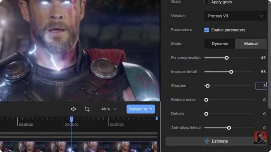 Demonstrate the minimum workflow at 1:54
